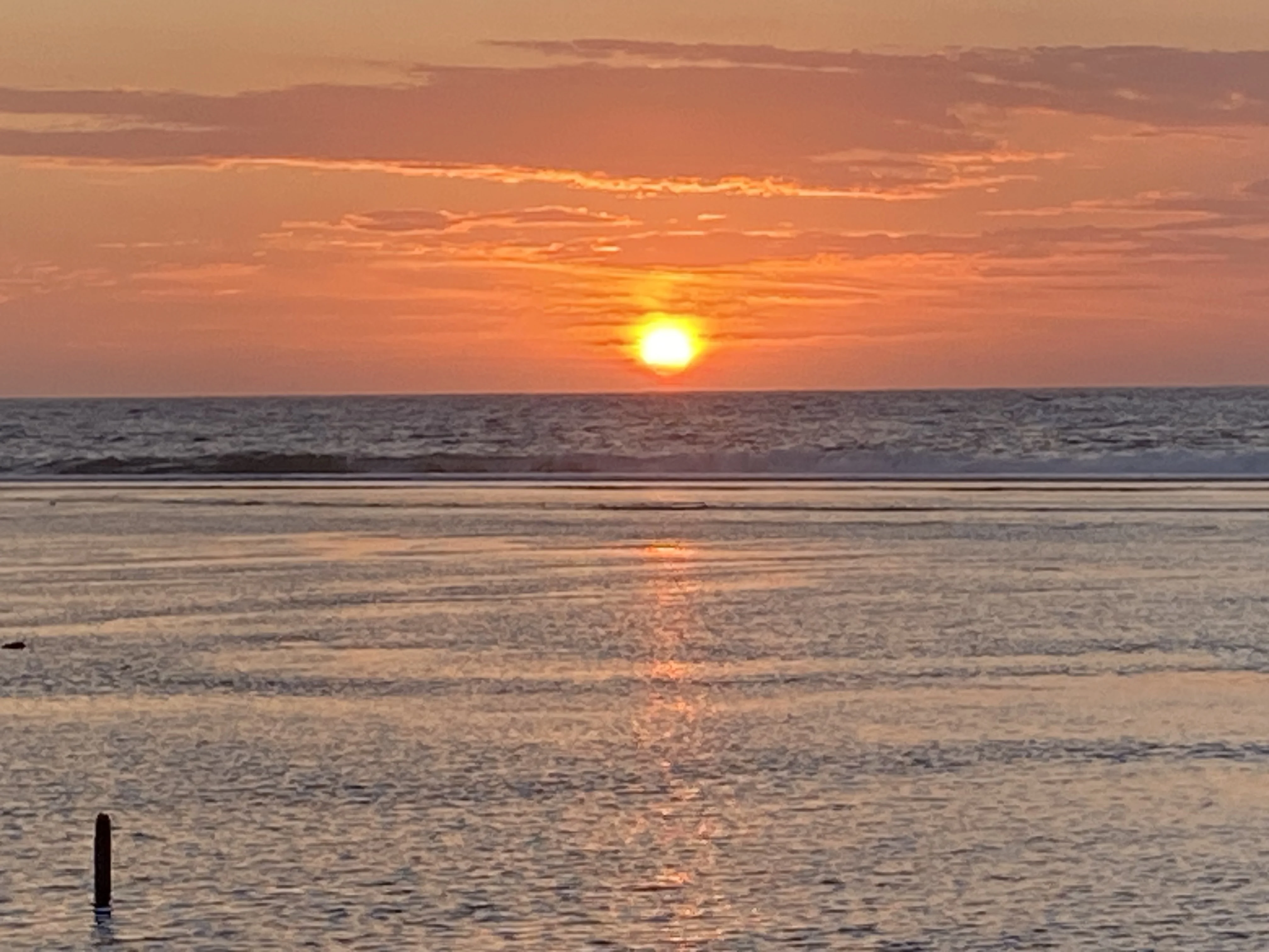Closeup of sunset at the beach, Bolinao