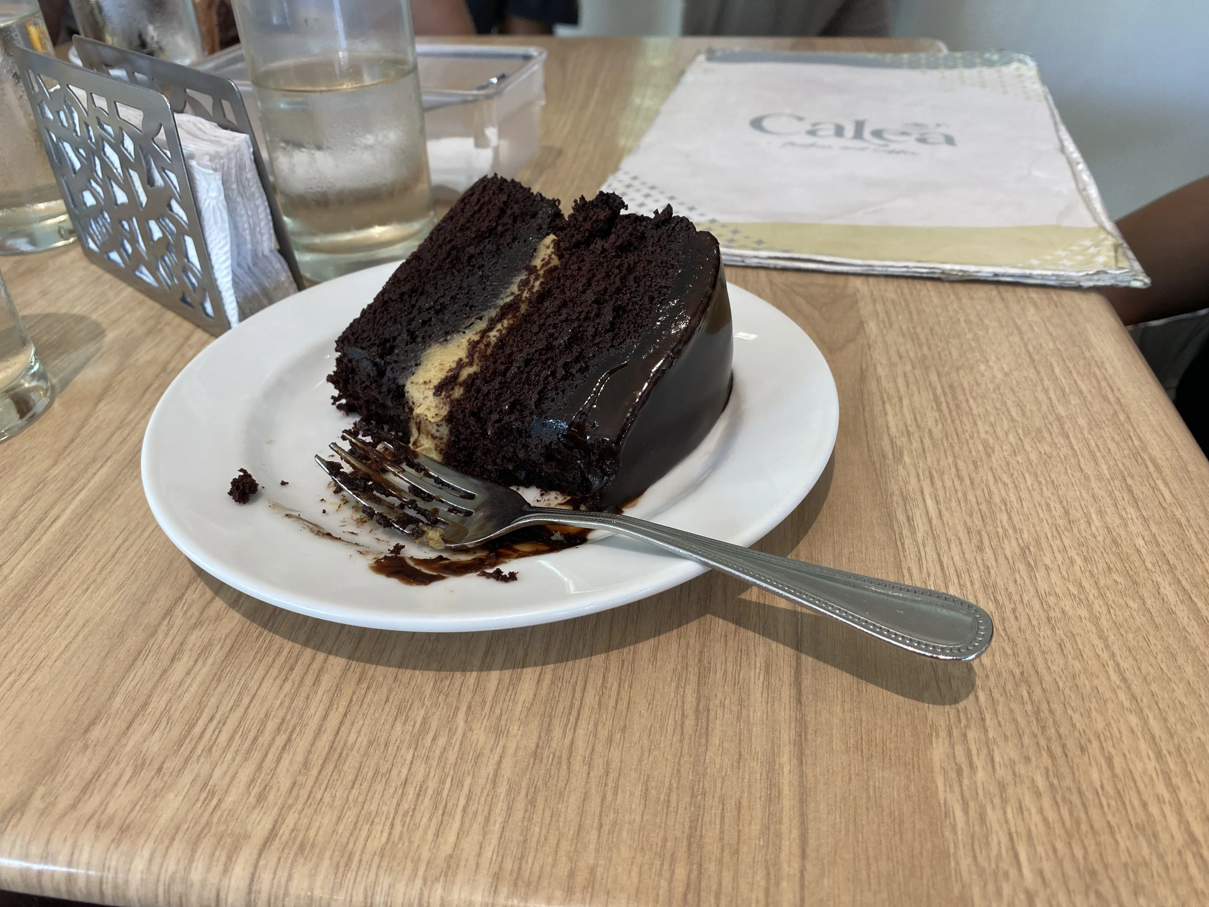 Chocolate cake at Calea Pastries & Coffee