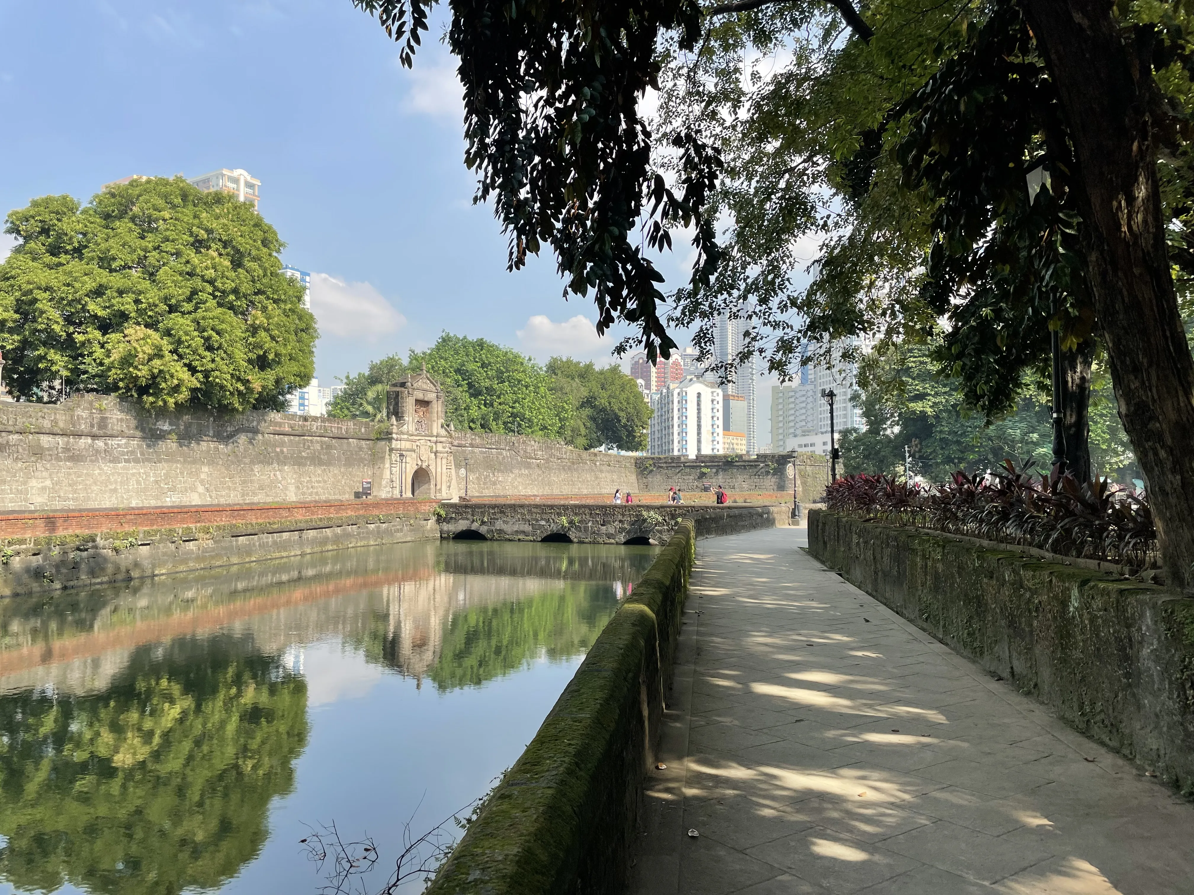 Looking towards the gate at Fort Santiago