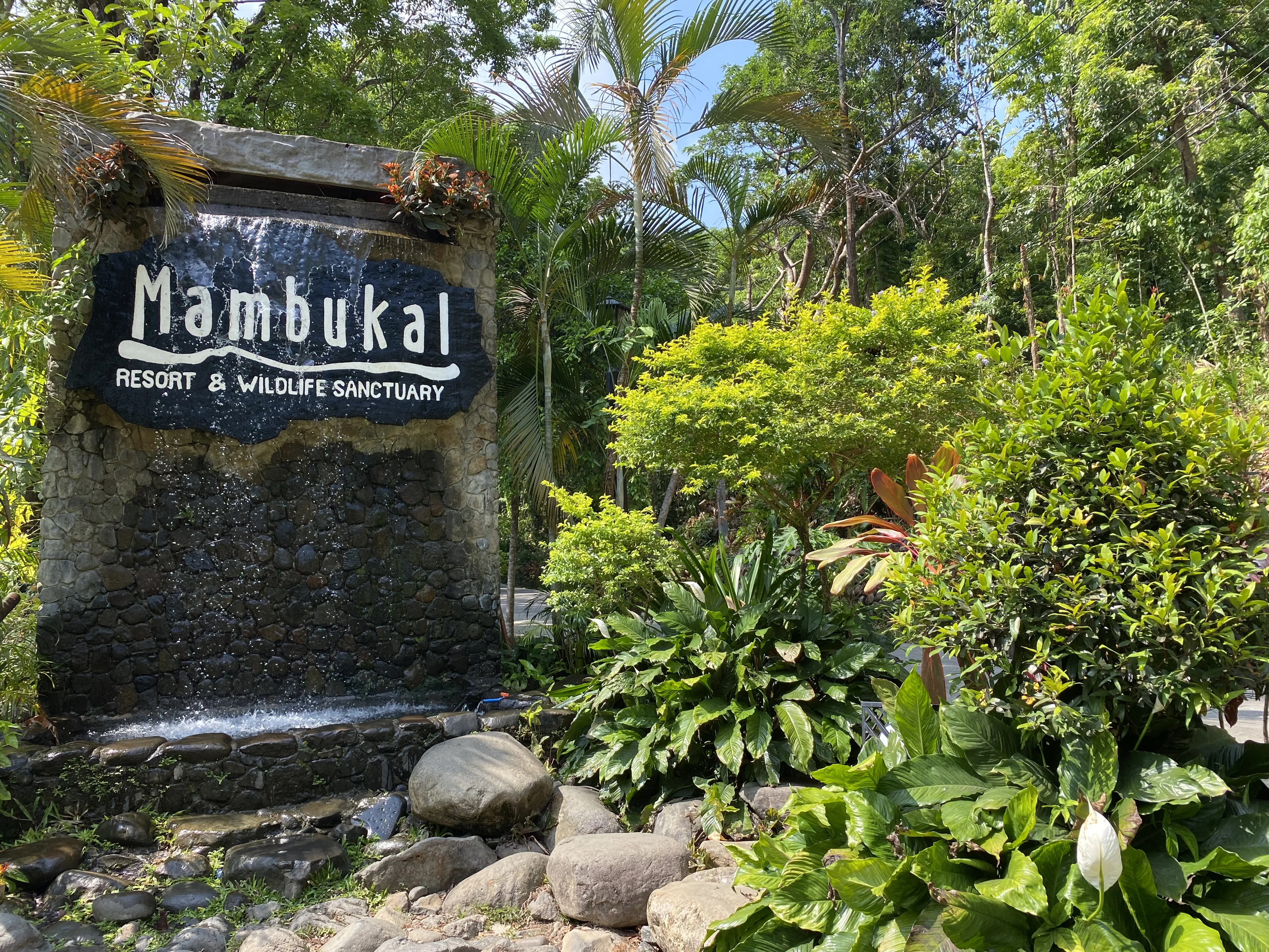 Welcome sign at Mambukal Resort