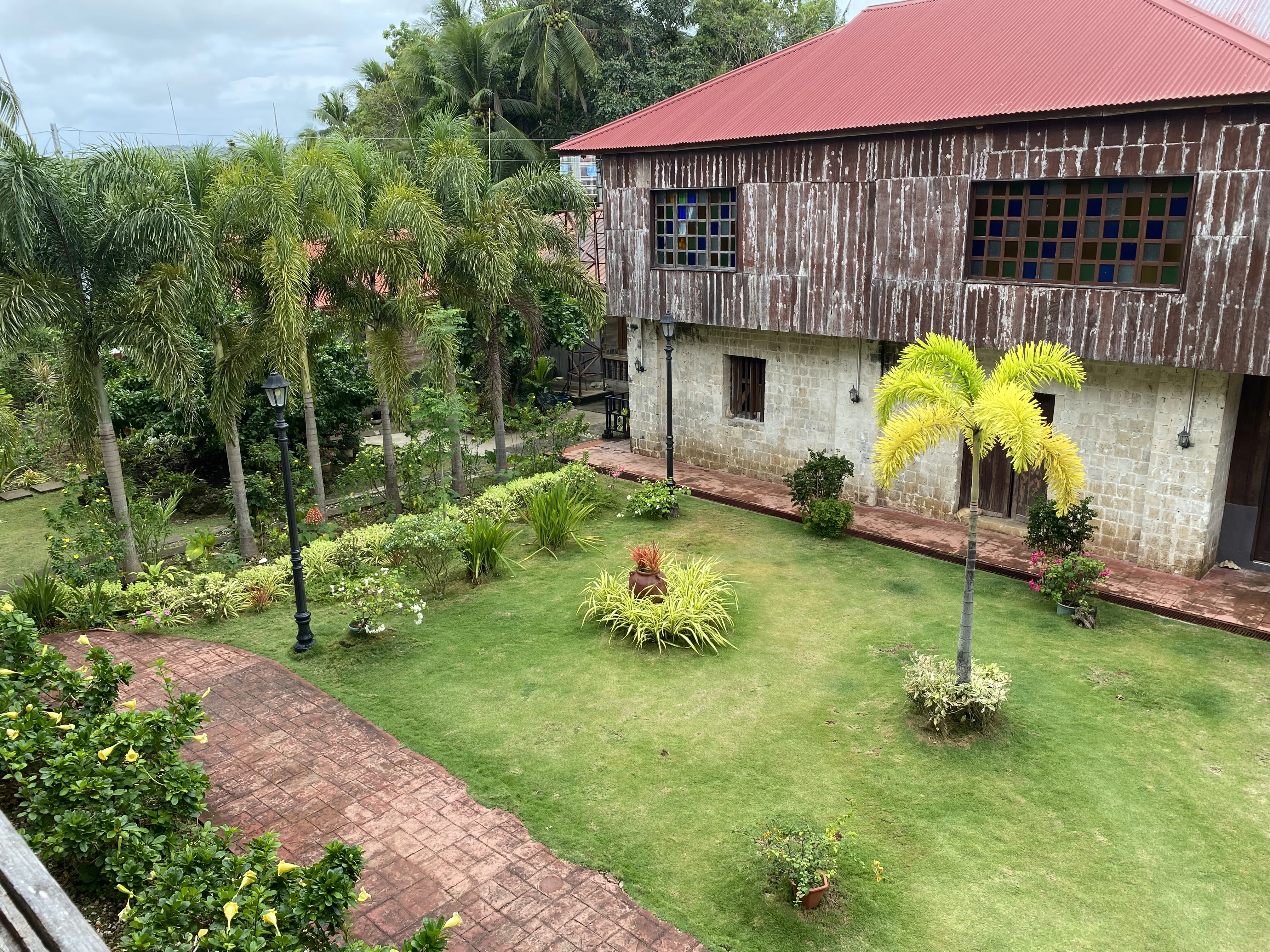 Courtyard inside the convent near Lazi Church in Siquijor